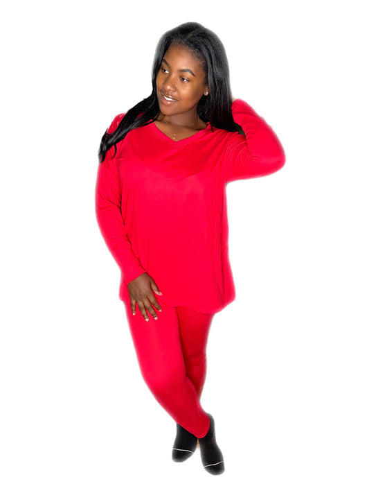 "Weekend Vibes" Long Sleeve Loungewear Set