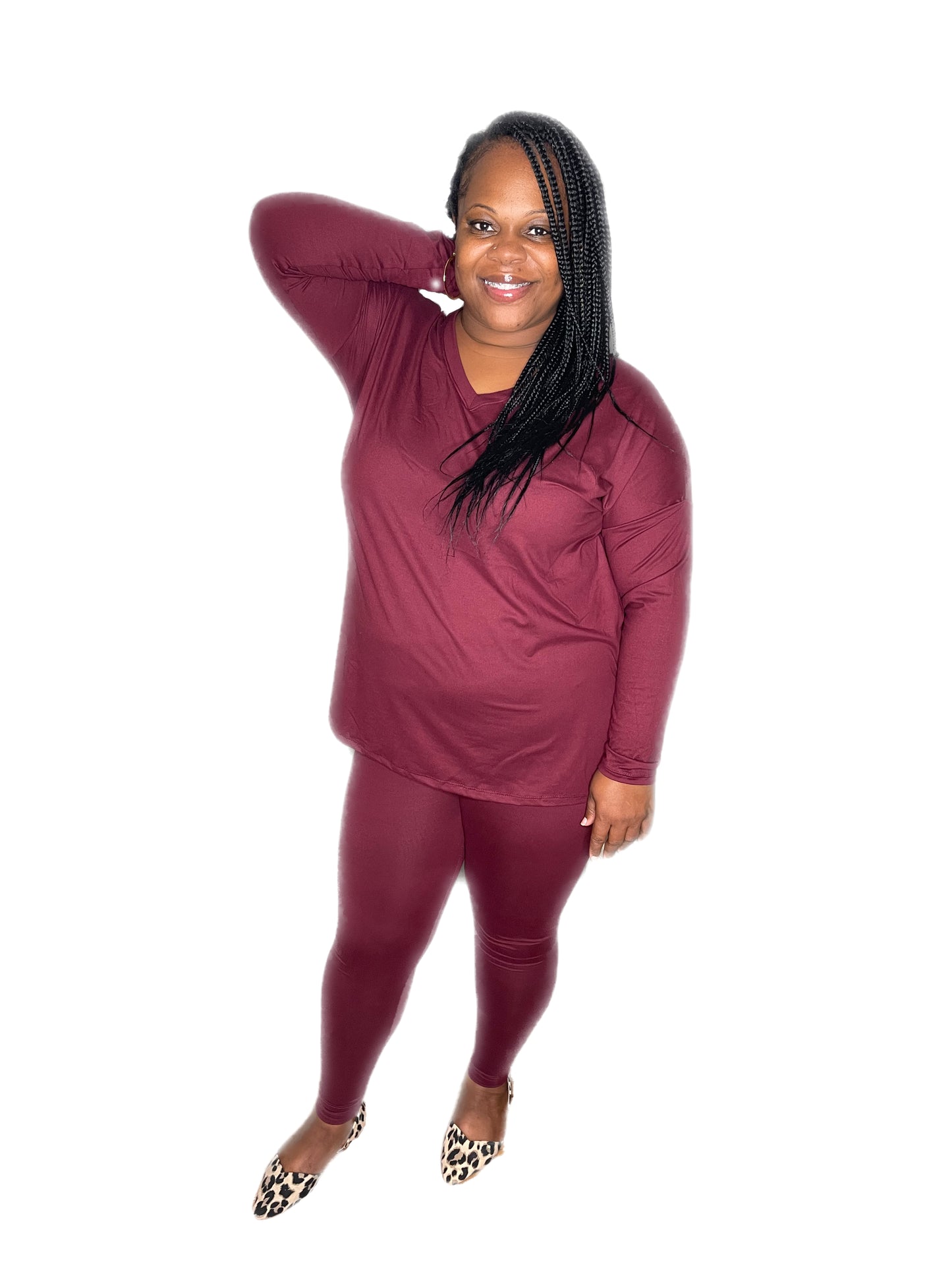 "Weekend Vibes" Long Sleeve Loungewear Set